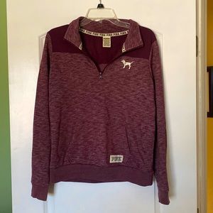 Small Victoria’s Secret Pink pullover sweater, dark red/maroon